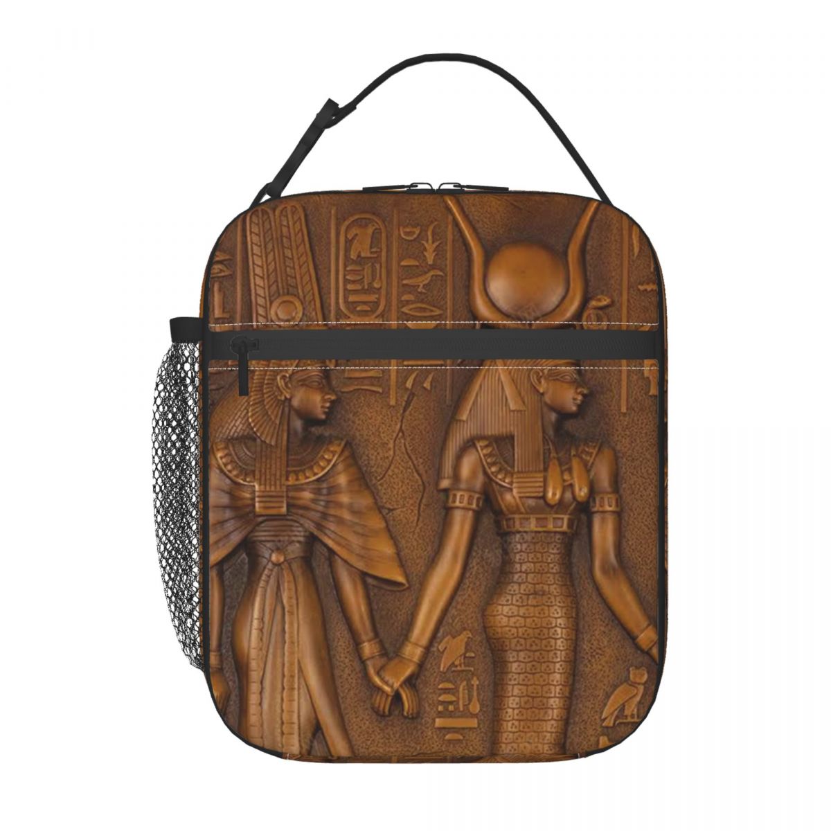 Women Bags Egypt - Egyptian Pharaoh Hieroglyphs Insulated Lunch Bags