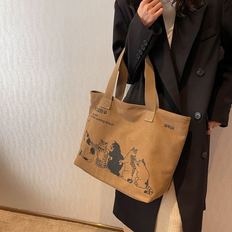 Women'S Work Bags Tote - Women's Fashionable Canvas Tote Bag Spacious