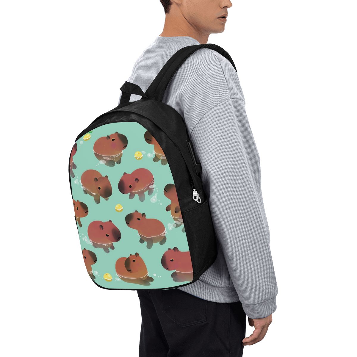 Capybara Animal Pattern Backpa - Women Bags Laptop review and price