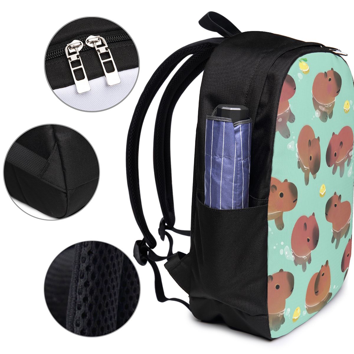 Capybara Animal Pattern Backpa - Women Bags Laptop review and price