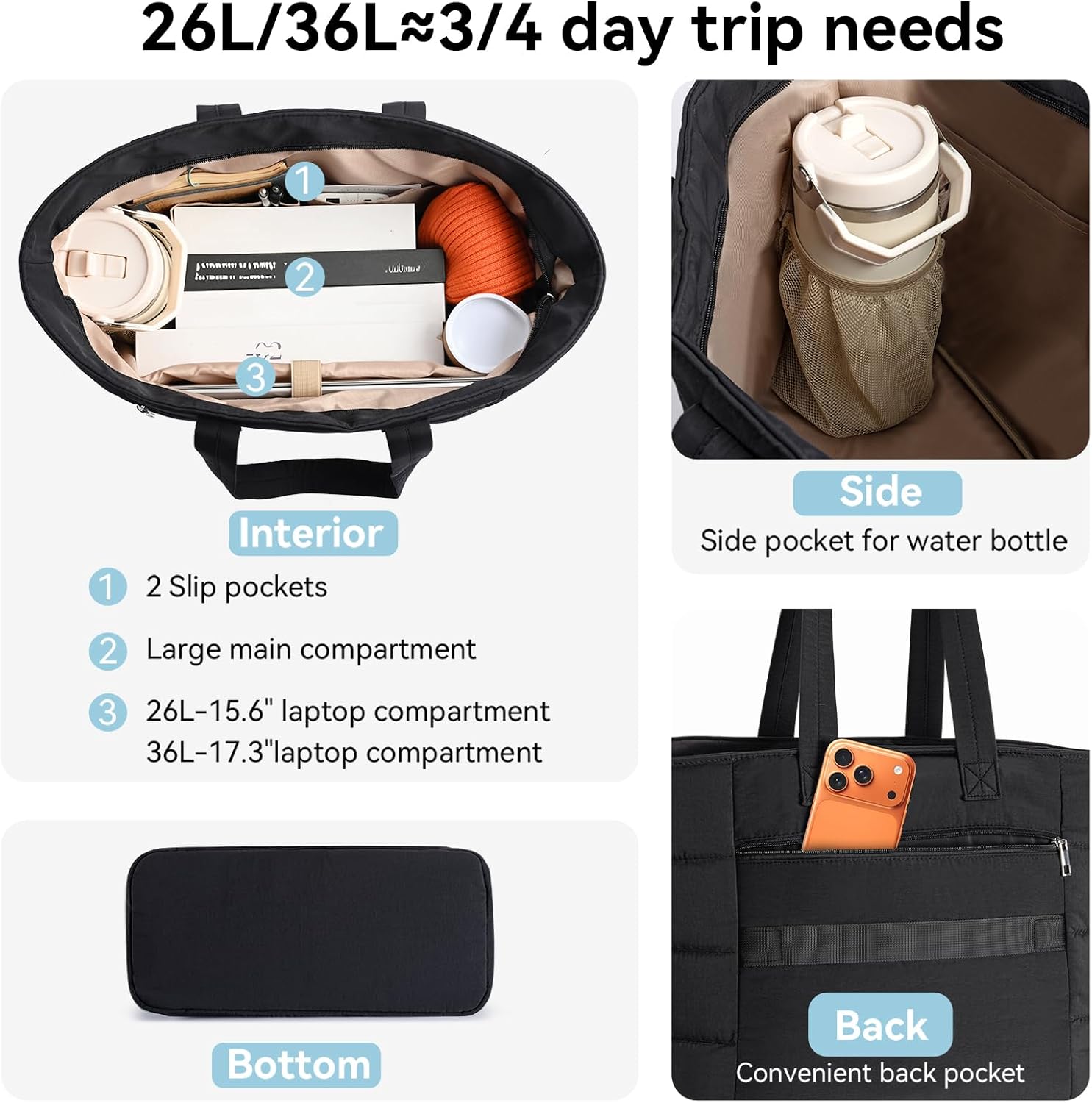 Puffer Tote Bag for Women, Lig - Women'S Work Bags Tote review and price