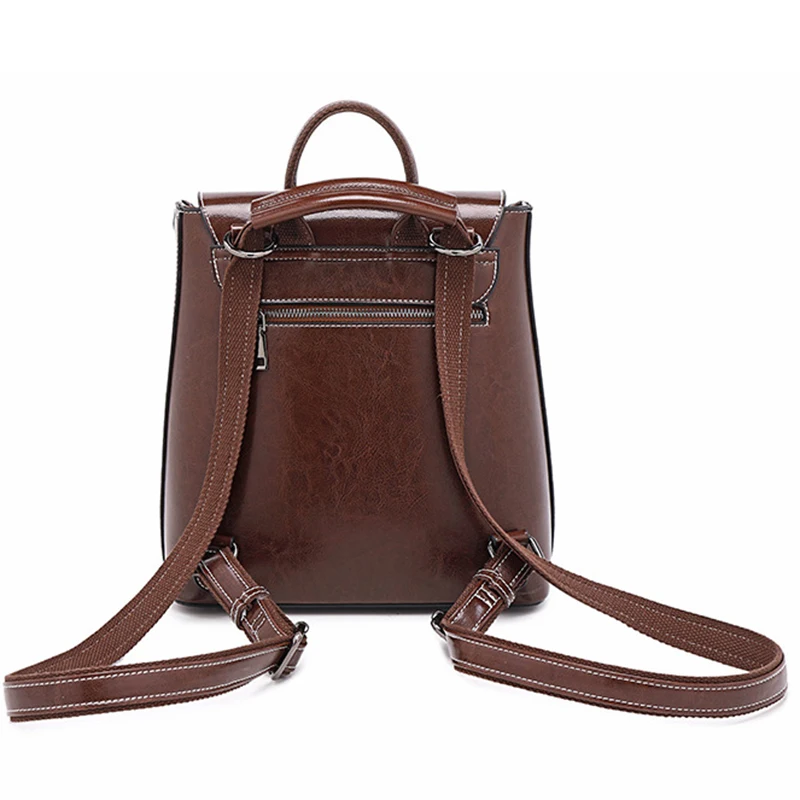 Genuine Leather Women Backpack - Women'S Retro Bags review and price
