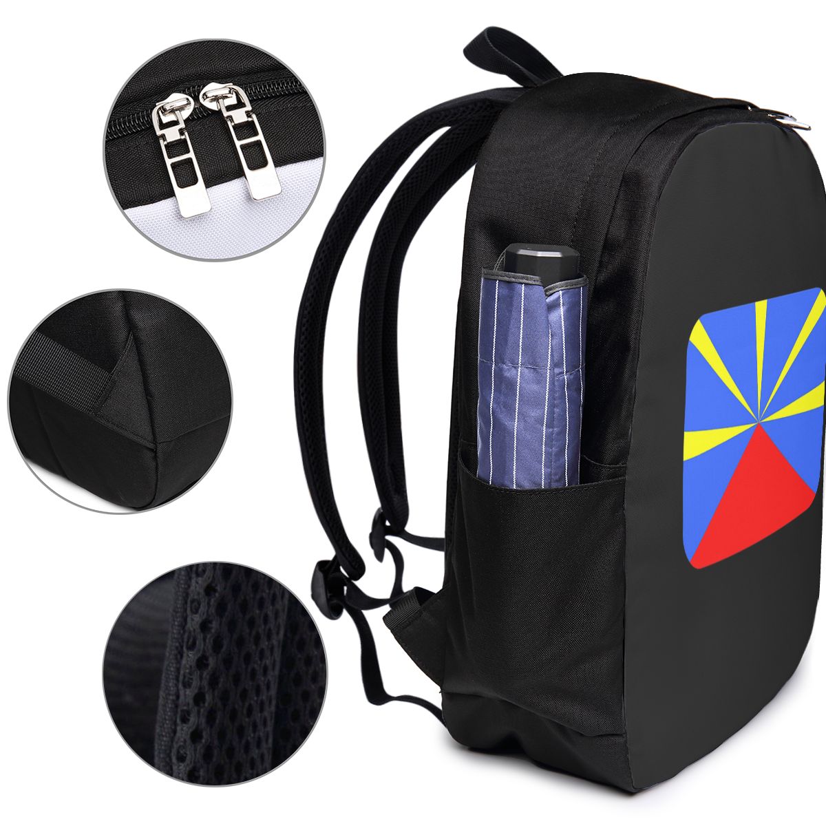 974 Reunion Island Flag Backpa - Women Bags Laptop review and price