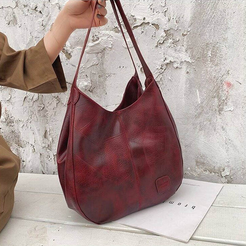 Large Capacity Vintage Leather - Women'S Vegan Bags review and price
