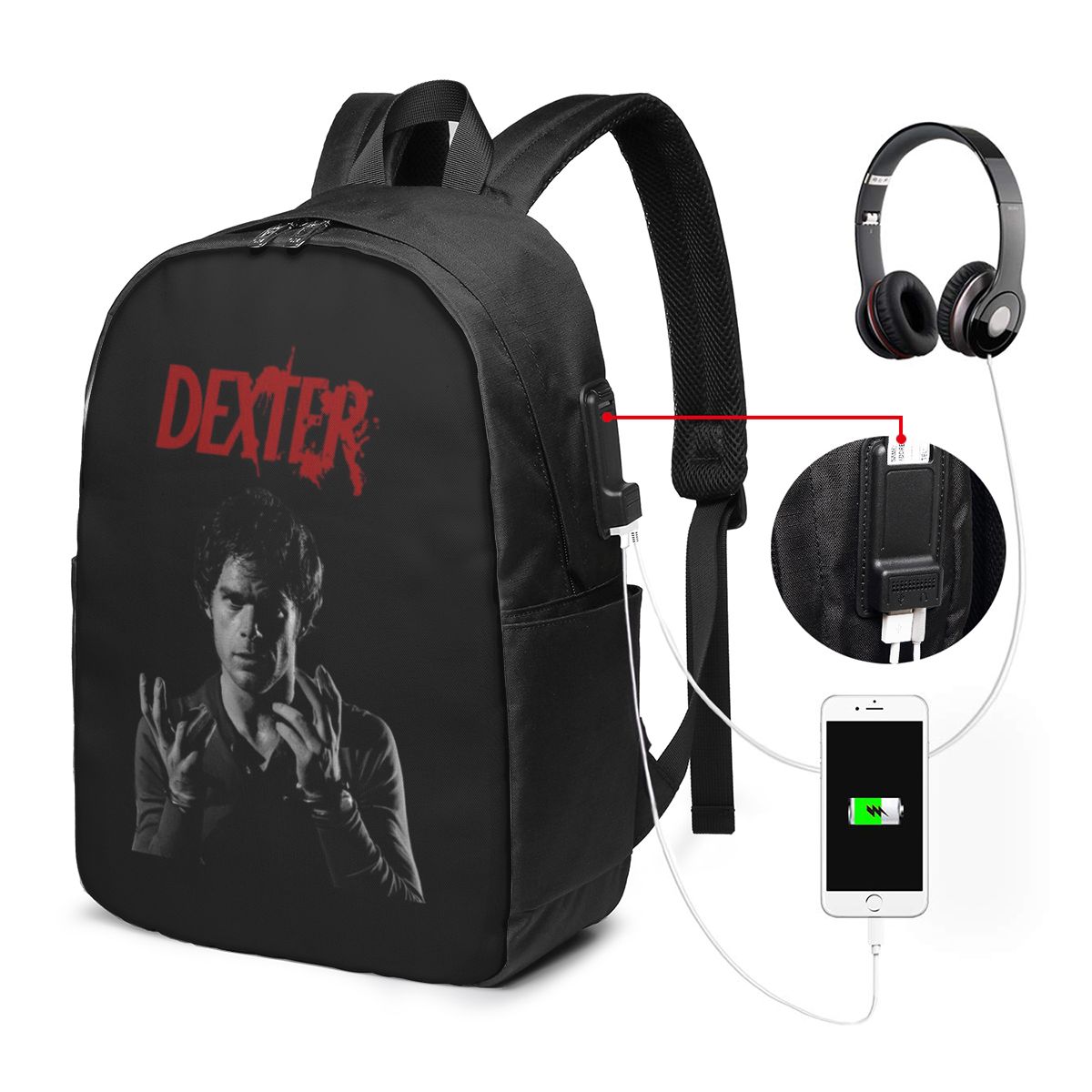 Movie Dexter Morgan Backpack T - Women Bags Laptop review and price